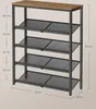 VASAGLE Schuhregal Schuhschrank mit 5 Ebenen Schuhablage Produktbild-Vorschau 7