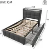 MODFU Polsterbetten 90 x 200 cm, Funktionsbett Einzelbett Produktbild-Vorschau 8