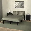 A bedroom scene with a bed, nightstands, and artwork. Náhľad obrázku produktu