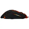 A side view of a black and orange gaming mouse with LED lighting. Produktbild-Vorschau
