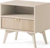 Nachttisch Silva 54 cm in Sand Beige mit Produktbild-Vorschau 2