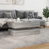 vidaXL Couchtisch mit LED-Leuchten Grau Sonoma 90x50x40 cm Produktbild-Vorschau 4