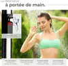 Douche solaire Ofanto 35 l - noir/gris, sans étui de Voir les images du produit 7
