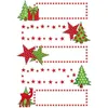 Christmas-themed stickers with trees, stars, and a reindeer. Anteprima dell’immagine prodotto