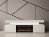 TV stolík s elektrickým krbom HYDA - pieskový béžový + LED Náhľad obrázku produktu 9
