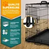 TRESKO® Hundekäfig 107x71x77cm Metall Transportkäfig Auto Produktbild-Vorschau 3