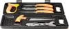 A set of knives and saws in a black carrying case. Náhled obrázku produktu