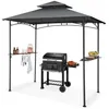 tectake® Grillpavillon wetterfest UV-Schutz Stahl anthrazit Produktbild-Vorschau 1