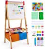 VEVOR Kunststaffelei für Kinder, 3-in-1 Holz doppelseitige Produktbild-Vorschau 1