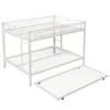 Flieks Etagenbett 140x200cm mit Ausziehbett, Metallbett Produktbild-Vorschau 11