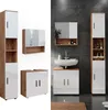 Koupelnový nábytek Vicco Irma Bílý vysoký lesk/zlatý dub Náhled obrázku produktu 2