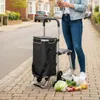 Einkaufstrolley 40 L Oxford-Tasche 3-Rad Treppensteig Produktbild-Vorschau 2
