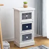 Stolik nocny Rebecca Mobili, majolika z 3 drewnianymi Podgląd zdjęcia produktu 3