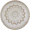 vidaXL Tapis Jute Tressé Imprimé 150 cm Rond Voir les images du produit 6