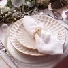 HOMLA Talerz MELIDA deserowy ze złotą obwódką 20 cm Podgląd zdjęcia produktu 7