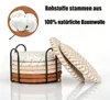 8er-Set Runder Glasuntersetzer aus Baumwolle mit Halter, Produktbild-Vorschau 7