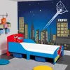 Lit enfant Spiderman 70x140 cm - MDF rouge Voir les images du produit 9