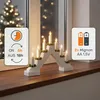 Kunststof lichtboog met 7 LED-kaarsen en timer - wit - Productafbeelding-voorbeeld 7