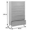 Kommode MCW-M49, Highboard Schrank, 3D-Design 5 Schubladen Produktbild-Vorschau 12