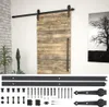 vidaXL Sada kování pro posuvné dveře 183 cm ocel černá Náhled obrázku produktu 2