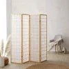 Homestyle4u 75, Paravent Raumteiler 4 teilig, Holz Natur, Produktbild-Vorschau 1