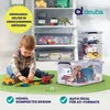 DEUBA® 4x Contenitore Trasparente 40L con Coperchio BPA Anteprima dell’immagine prodotto 2
