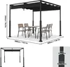 TRMLBE Pergola 3x3 m Pavillon de jardin avec toit Voir les images du produit 2