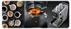 A collage of three images related to coffee: cups of coffee, an espresso machine in action, and a coffee machine. Anteprima dell’immagine prodotto