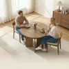 Tribesigns eettafel van massief hout, 100 cm. Landelijke Productafbeelding-voorbeeld 2