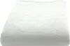A white quilted mattress protector folded on a white background. Produktbild-Vorschau