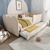 Lit rembourré 90 x 190 cm avec lit gigogne, lit de jour, Voir les images du produit 12