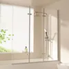 EMKE 120x140cm schermo doccia per vasca da bagno pieghevole Anteprima dell’immagine prodotto 10