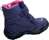 A single purple boot with pink lining on a white background. Voir les images du produit