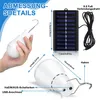 4pcs Solar-LED-Birnen, Notbeleuchtung, warmweiß 2700–3000K, Produktbild-Vorschau 2