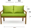 Coussins pour banc de jardin Vert clair, Assise 100x60x7 + Voir les images du produit 8