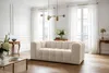 Sofaset Designersofa SOLVIE 2-3 in Stoff Tiffani Beige Produktbild-Vorschau 3