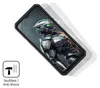 A smartphone screen displaying a robot character, with a protective film overlay and an anti-shock icon. Anteprima dell’immagine prodotto