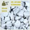 Kieselsteine Garten Zierkies Weiß 25-40 mm 25 kg Aquarium Produktbild-Vorschau 2