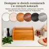 Creative Home Drewniany Chlebak z pokrywą | 38 x 28,5 x Podgląd zdjęcia produktu 4