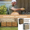 Kaminholzregal außen Metall verzinkt 335 x 25 x 115 cm Produktbild-Vorschau 7
