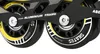 Close-up view of inline skate wheels and frame. Produktbild-Vorschau