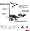 Nosič bicyklov pre prívesné spojenie E Bike 3 bicykle VW T5 Náhľad obrázku produktu 3