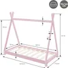 ML-Design dětská postel tipi 70x140 cm s roštovým rámem, Náhled obrázku produktu 6