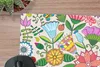 MuchoWow® Schreibtischunterlage Blumen - Regenbogen - Produktbild-Vorschau 2