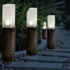 Solar Garten Lampe Rattan Led Leuchten 4Pcs Pol Produktbild-Vorschau 12