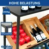DanDiBo Getränkekistenregal 6 Kisten mit Ablage Metall Produktbild-Vorschau 4
