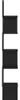 A black corner shelf unit is shown against a white background. Náhľad obrázku produktu