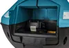 Close-up view inside a teal and black storage compartment, showing a black battery pack and some yellow accessories. Anteprima dell’immagine prodotto