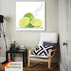 ARTland Leinwandbild Limette mit Spritzwasser Größe: 50x50 Produktbild-Vorschau 5