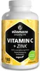 Vitamin C 1000 mg hochdosiert+Zink vegan Tabletten 180 St Produktbild-Vorschau 1